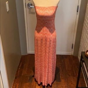 🛑BOGO‼️🆕NWT✴️OLD NAVY CORAL & WHITE MAXI DRESS✴️